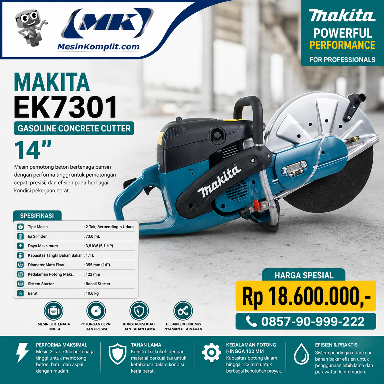 Pemotong Beton Makita (PW...